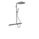 AXOR-HG-AXOR-ShowerSolutions-Showerpipe-mit-Thermostat-800-und-Kopfbrause-350-1jet-Brushed-Black-Chrome-27984340 gallery number 1